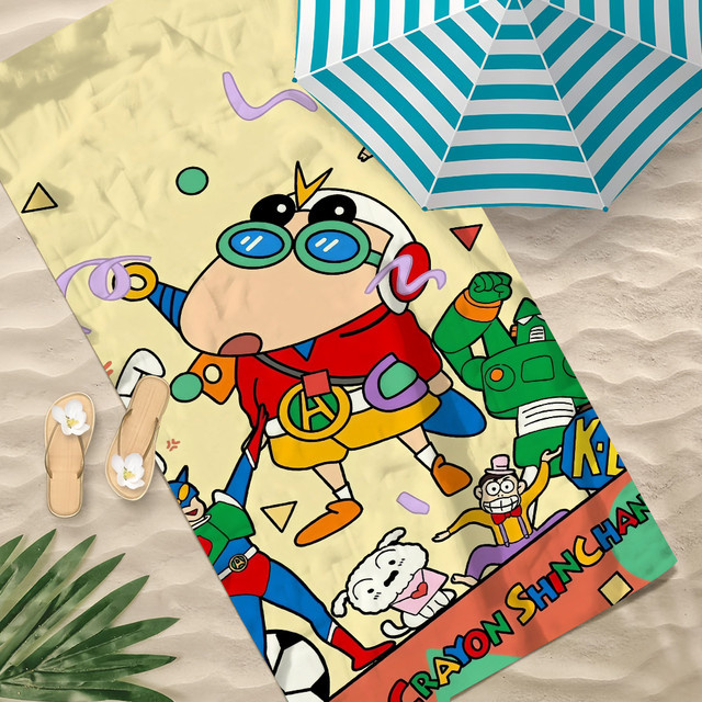 Crayon Shin-chan Anime Handtuch, schnell trocknend und weich, mehrfarbig - Bild 1