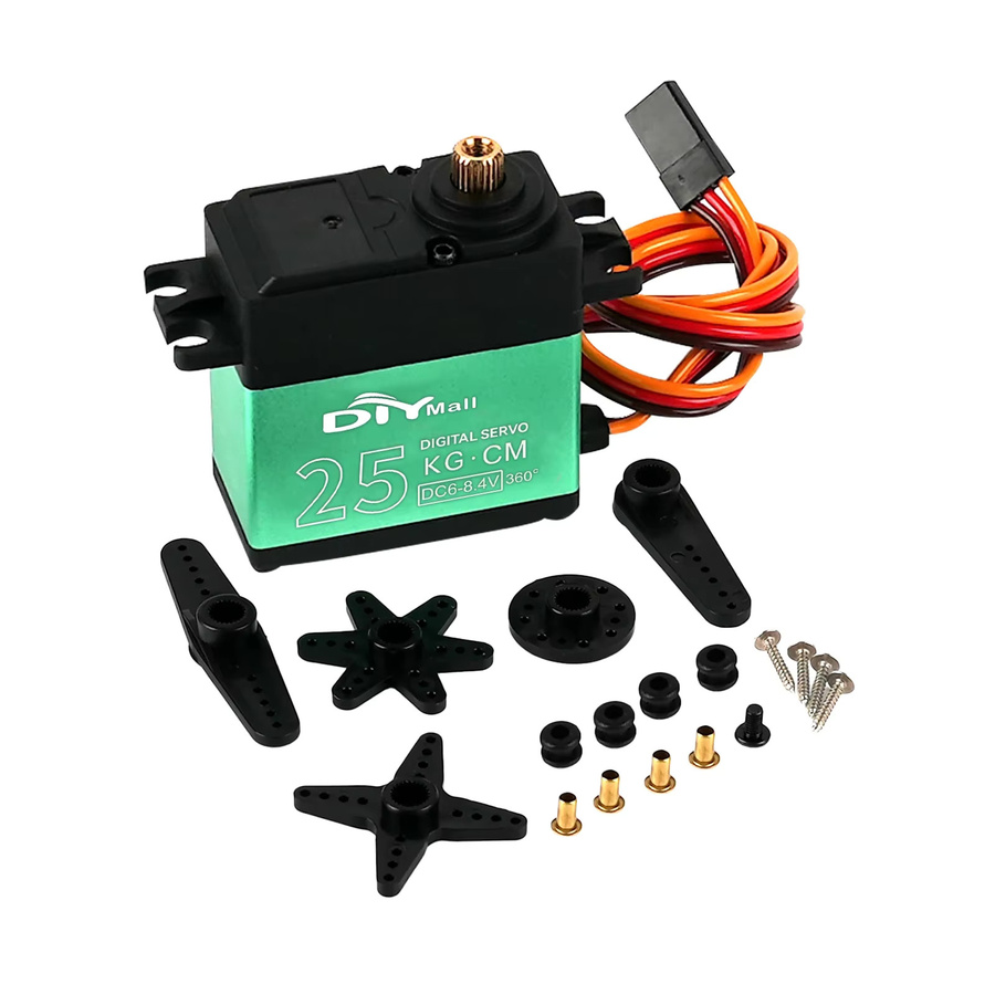 wishiot Digital Servo TD-8825MG, Hohe Drehmoment Carbon Pinsel Motor, RC Servo DIY Teile - Bild 2