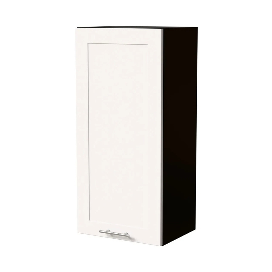 Feldmann-Wohnen Hängeschrank Oslo W4 Küchenschrank Schwarz Weiß Matt B/T/H: 45 x 32,5 x 96 cm - Bild 2