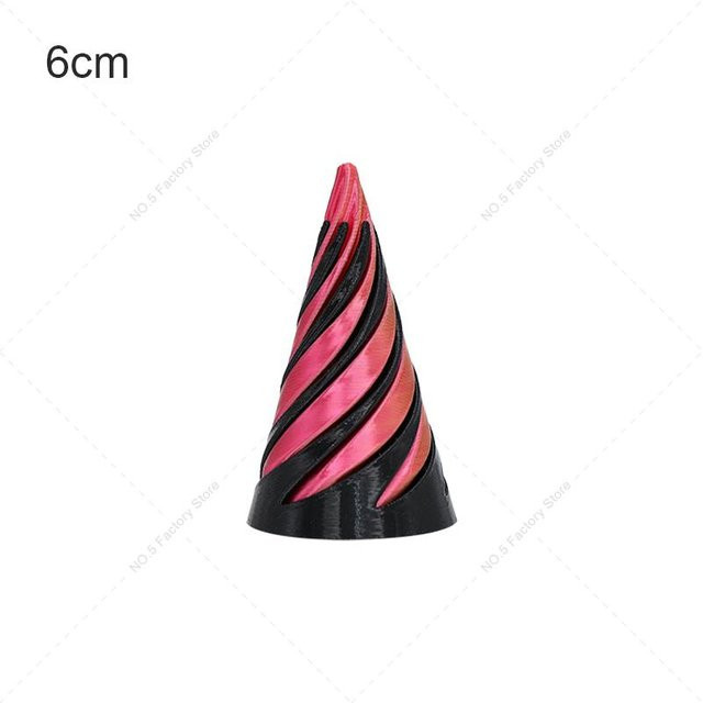 3D-gedrucktes spiralförmiges Kegel-Fidgeting-Spielzeug, Unmögliche Pyramide, Antistress Spielzeug - Bild 1