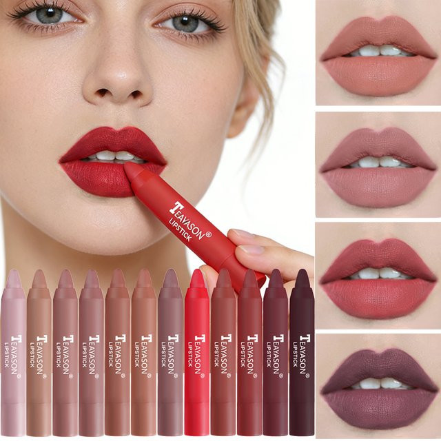 TEAYASON Lippenstift, Matter Lippenstift, Unisex - Bild 1