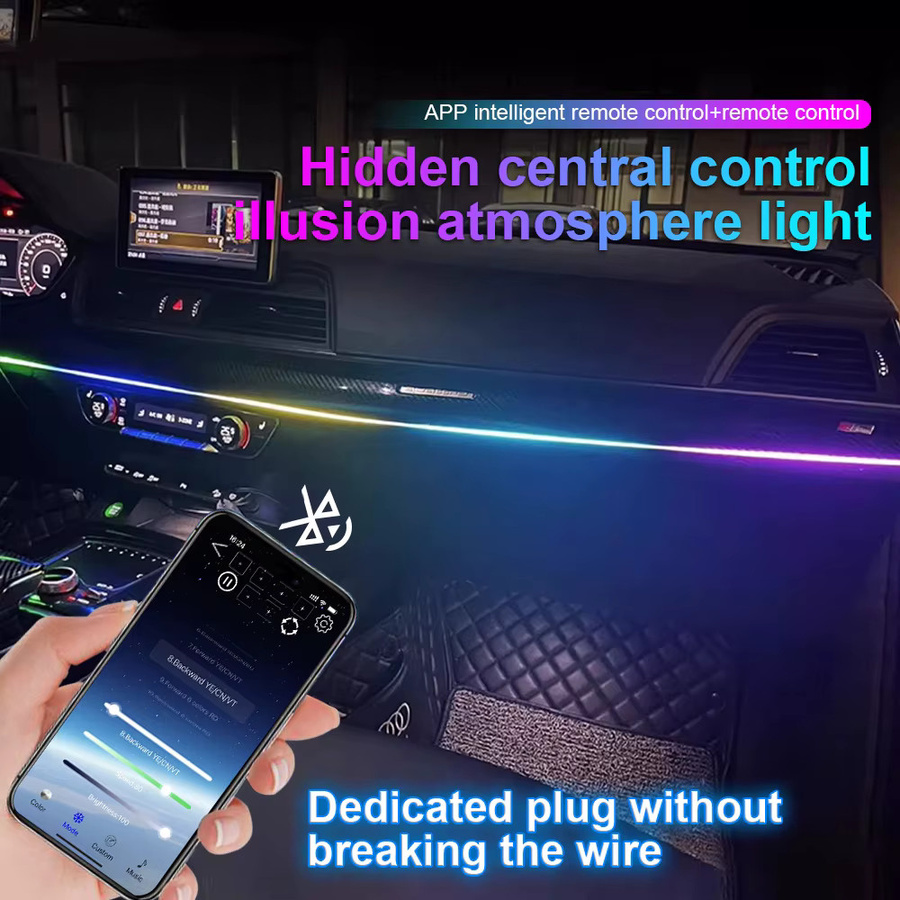 RGB LED Auto Ambientebeleuchtung Set mit USB-Anschluss für Dashboard und Mittelkonsole in Multicolour - Bild 2