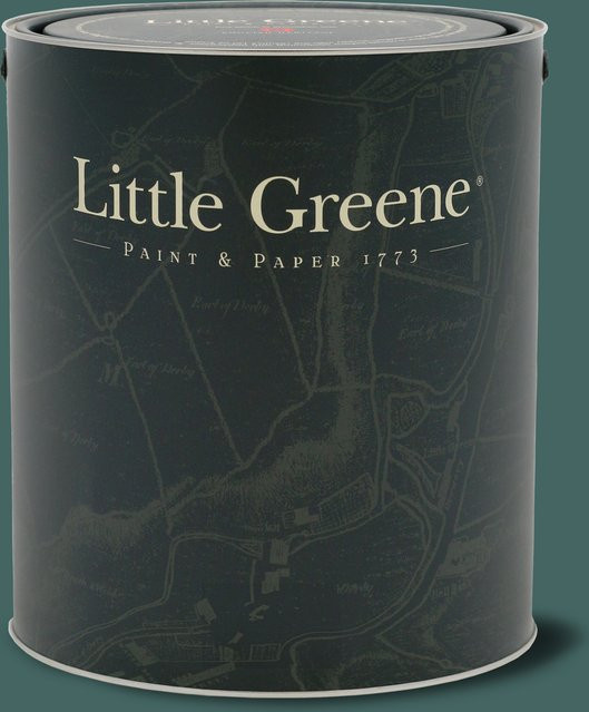 Little Greene Intelligent Exterior Eggshell Wandfarbe Goblin 311 Grün Türkis 2,5 l - Bild 1
