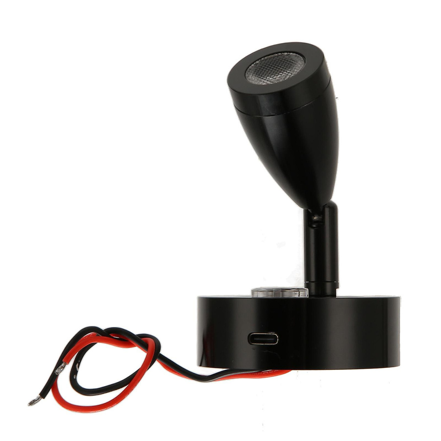 TOMTOP JMS LED-Innenbeleuchtung für Campingfahrzeuge mit USB-Ladeanschluss und dimmbarer Touch-Steuerung aus Aluminium - Bild 2
