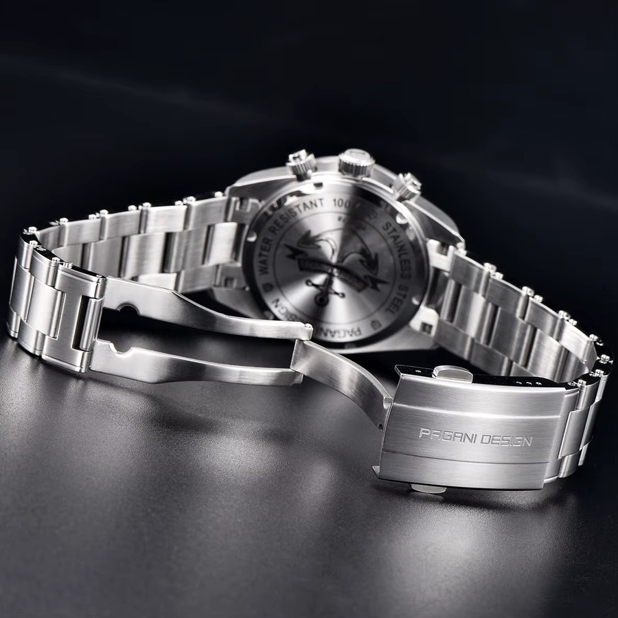 PAGANI DESIGN Chronograph, Quarz, Edelstahl, Saphirglas, Herren - Bild 2