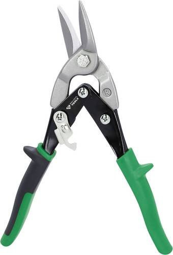 Brilliant Tools Hebel-Blechdurchgangsschere BT067201, rechtsschneidend, Silber, gehärteter Stahl - Bild 1