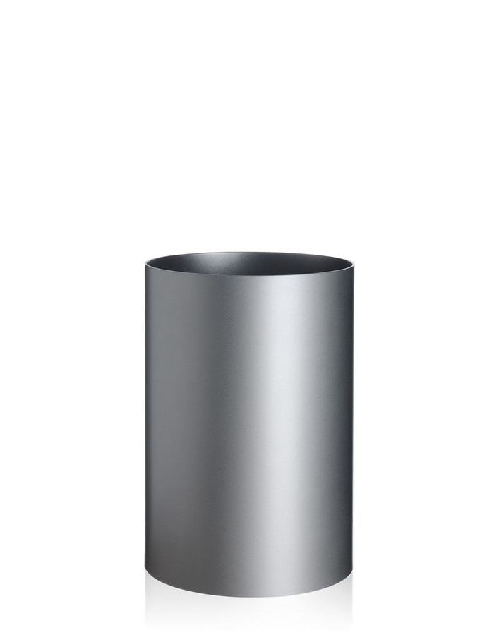 Kartell Waste Basket Papierkorb aus Kunststoff und Metall in Silber und Grau - Bild 2