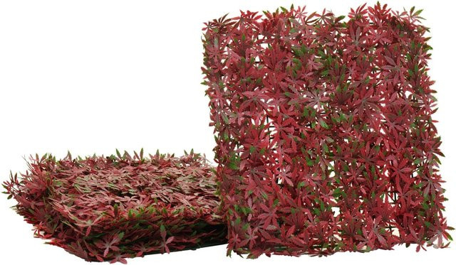 MCW Wandfliese L78 Sichtschutz für Terrasse und Balkon in Ahorn Rot, 4 Stück à 50 x 50 cm (Gesamtfläche 1 m²) - Bild 1