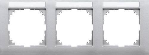 Merten Rahmen Abdeckung System M Aluminium in Silber - Bild 1