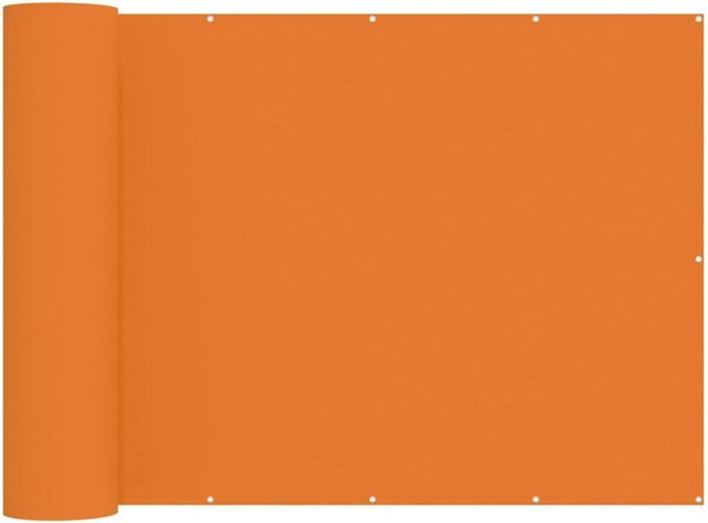 vidaXL Balkon Sichtschutz aus Polyester mit PU-Beschichtung in Orange, Höhe: 180 cm, Breite: 600 cm - Bild 1