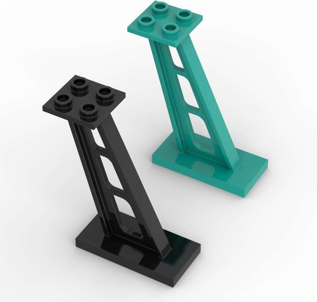 SixBricks Pfostenhalterung Ziegelstütze, 10-teiliges Set, Zubehör - Bild 1