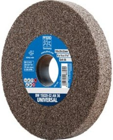 PFERD Schleifbockscheibe A36 Braun für universelle Schleifaufgaben Durchmesser: 150 mm, Bohrung: 32 mm, Breite: 20 mm - Bild 1