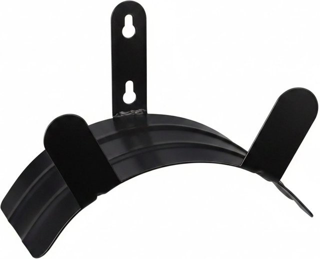 Relaxdays Wandschlauchhalter aus Stahl in Schwarz, wandmontiert, B/H/T: 17,5 x 25 x 14 cm - Bild 1