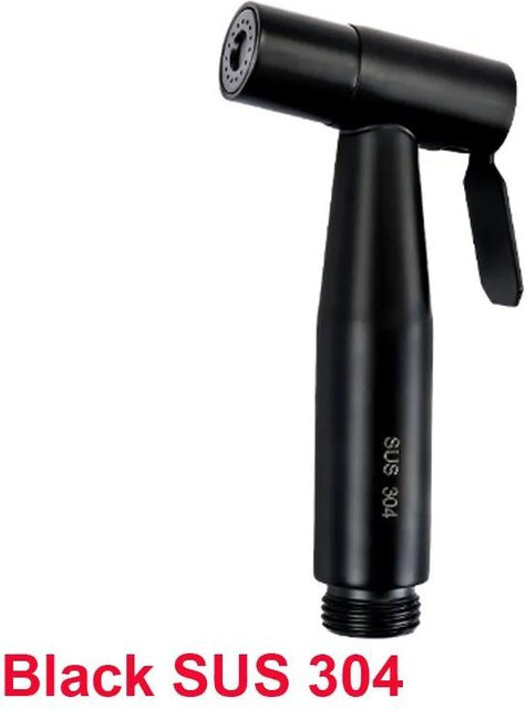 Yiran Furniture Handheld Bidet Sprayer Set aus Edelstahl in Matt Schwarz - Bild 1