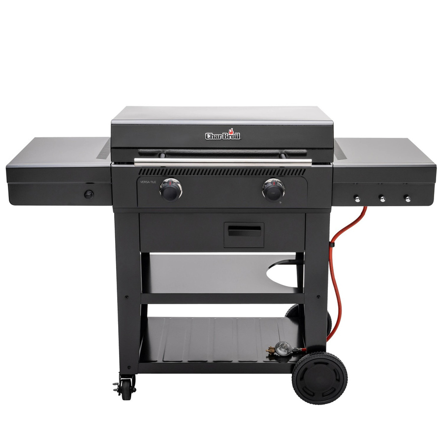 Char-Broil Versa-Tile Gasgrill und Planchagrill in Schwarz zum Braten, Grillen und Pizzabacken - Bild 2