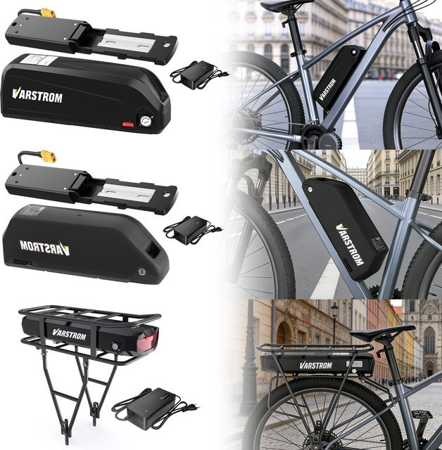Varstrom Elektrofahrrad-Akku Hailong Max Lithium-Ionen-Akku in Schwarz mit 48V 20Ah - Bild 1