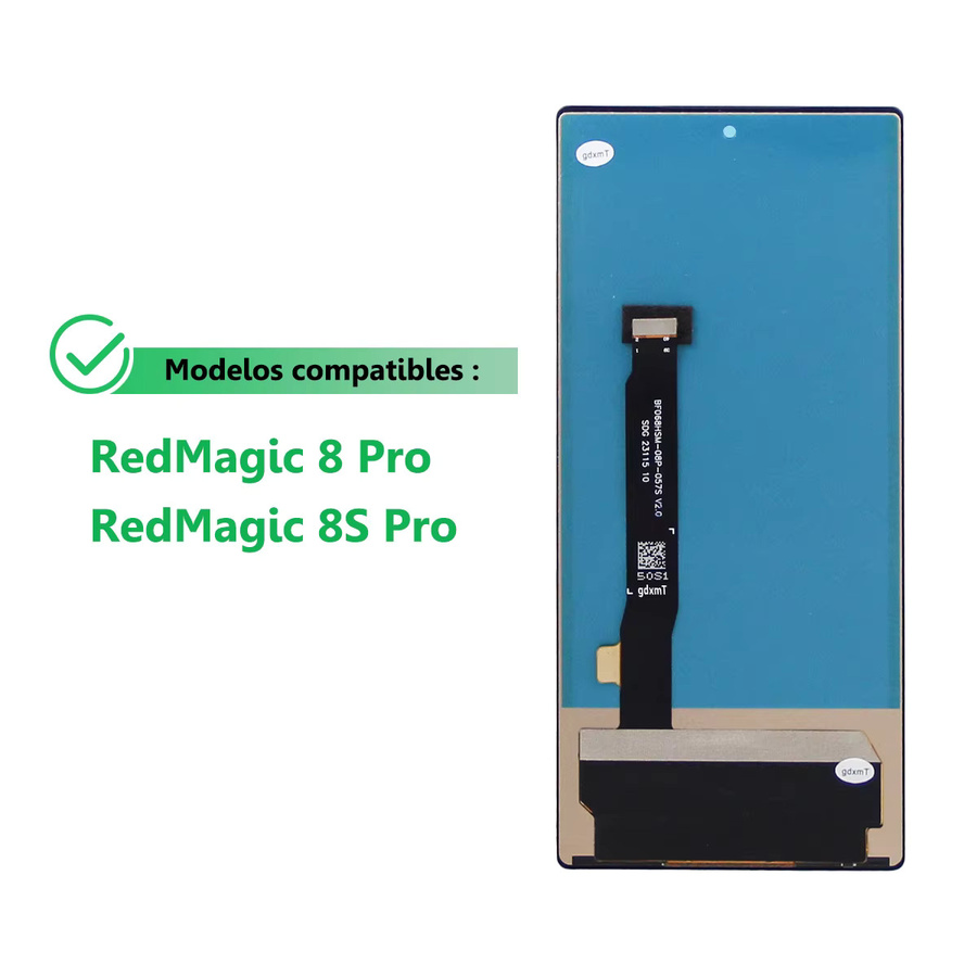 ZTE Nubia RedMagic 8Pro NX729J und Red Magic 8S Pro Ersatz LCD Touch Screen Digitizer mit TFT Display in Schwarz - Bild 4