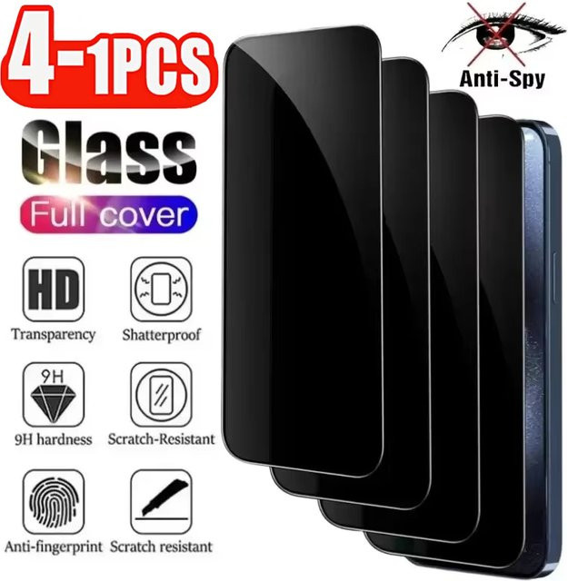 Anti-Spy Panzerglas Sichtschutz-Displayschutzfolie für Samsung Galaxy S25 Ultra A56 A36 S24 FE S23 S21 S22 A17 A07 A55 A26 in Transparent - Bild 1