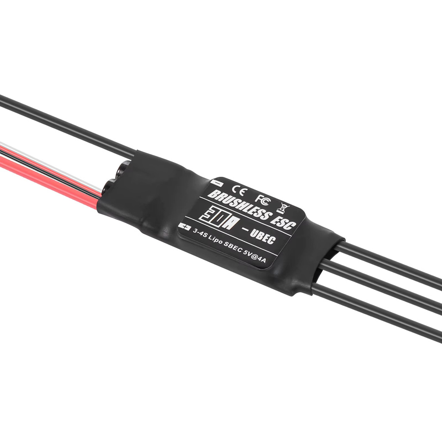 YSIDO Bürstenloser ESC-Geschwindigkeitsregler mit UBEC, 2-6S, für RC FPV Hubschrauber Quadcopter Flugzeuge - Bild 2