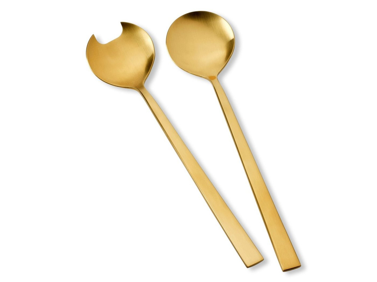 Bitz Salatbesteck-Set 2-tlg. Messing Stahl Satin Finish - Bild 1