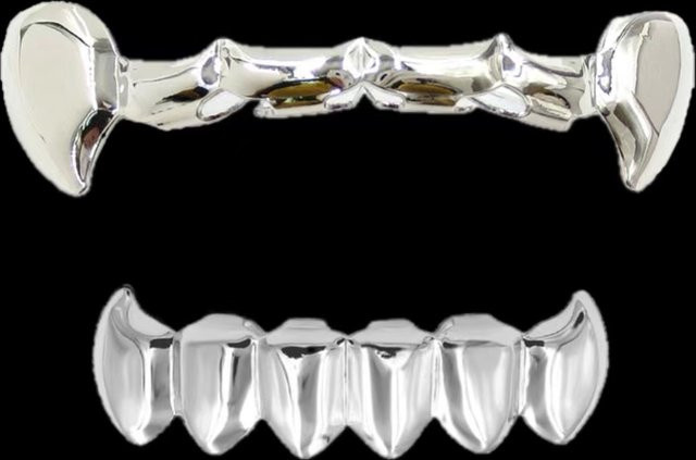 RACHELZ Grillz Fangs, Silber, Unisex - Bild 1
