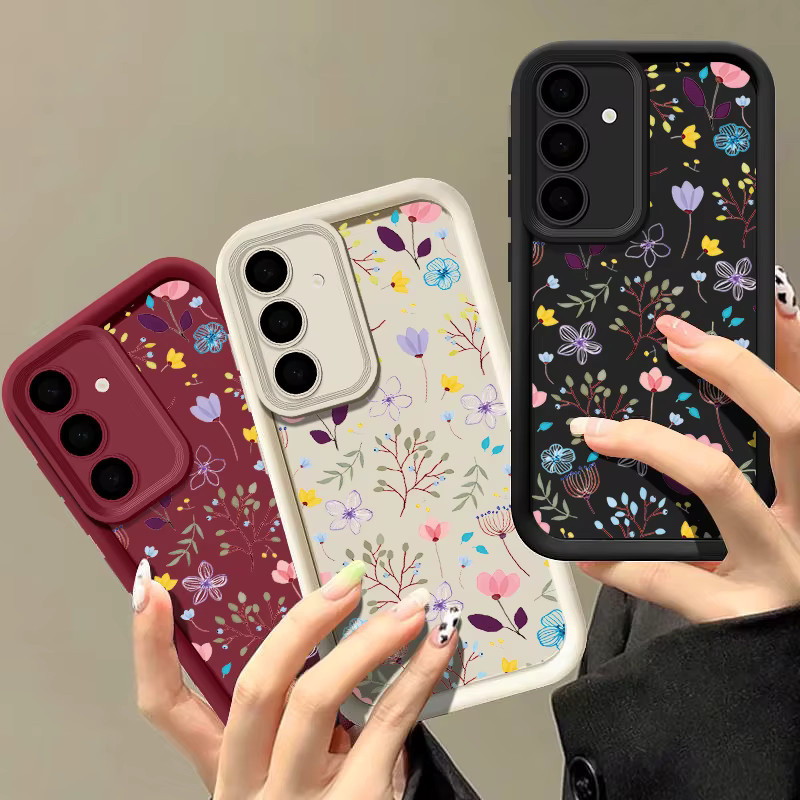 Samsung Handyhülle mit Blumenmuster in Pink und Multicolour für Galaxy S25 FE S26 S24 S23 Ultra Plus A57 A37 A27 A17 A16 A56 A36 A53 A54 A15 A55 TPU Cover - Bild 3