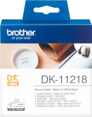 Brother DK-11218 Etikettenrolle Weiß, Papier, Ø 24 mm, 1000 Stück, Universal-Etiketten - Bild 2