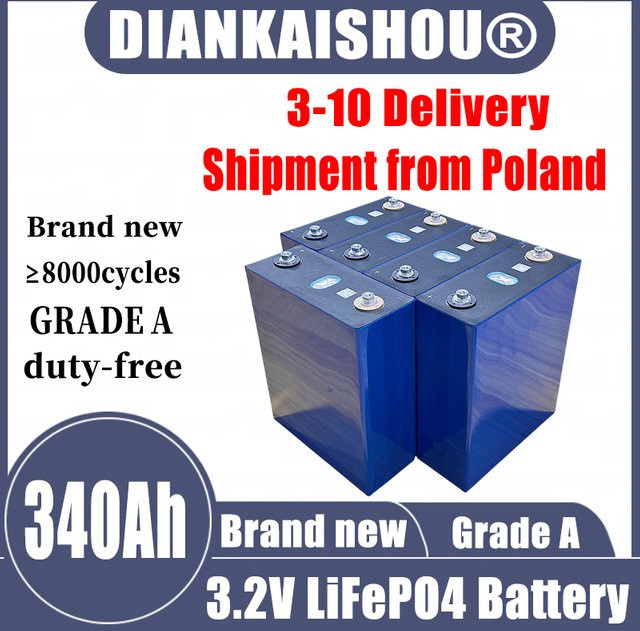 DIANKAISHOU LiFePO4 Batteriezelle A+ Klasse 3,2V 340Ah LFP Prismatische Zelle für Energiespeicherung - Bild 1