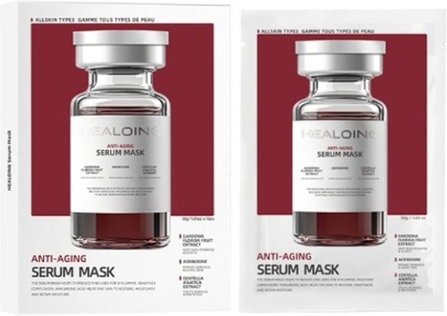 Healoine Serum Mask, Gesicht, Peptide, 10 Stück - Bild 1