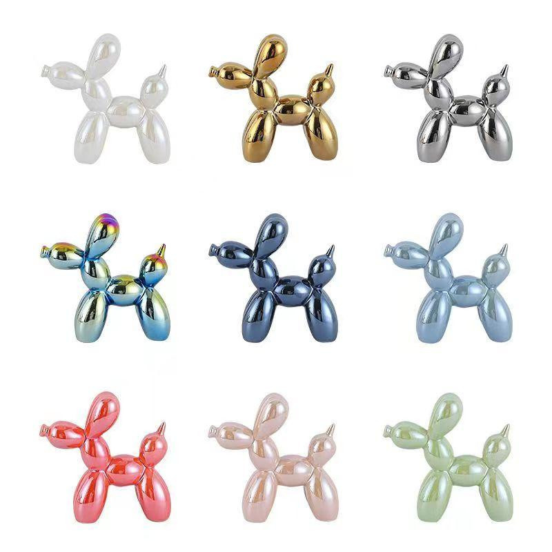 Yiran Furniture Mini-Keramik-Ballon-Hund als abstraktes Ornament und kreative Skulptur, H x B x T: 11 x 4 x 11 cm - Bild 1