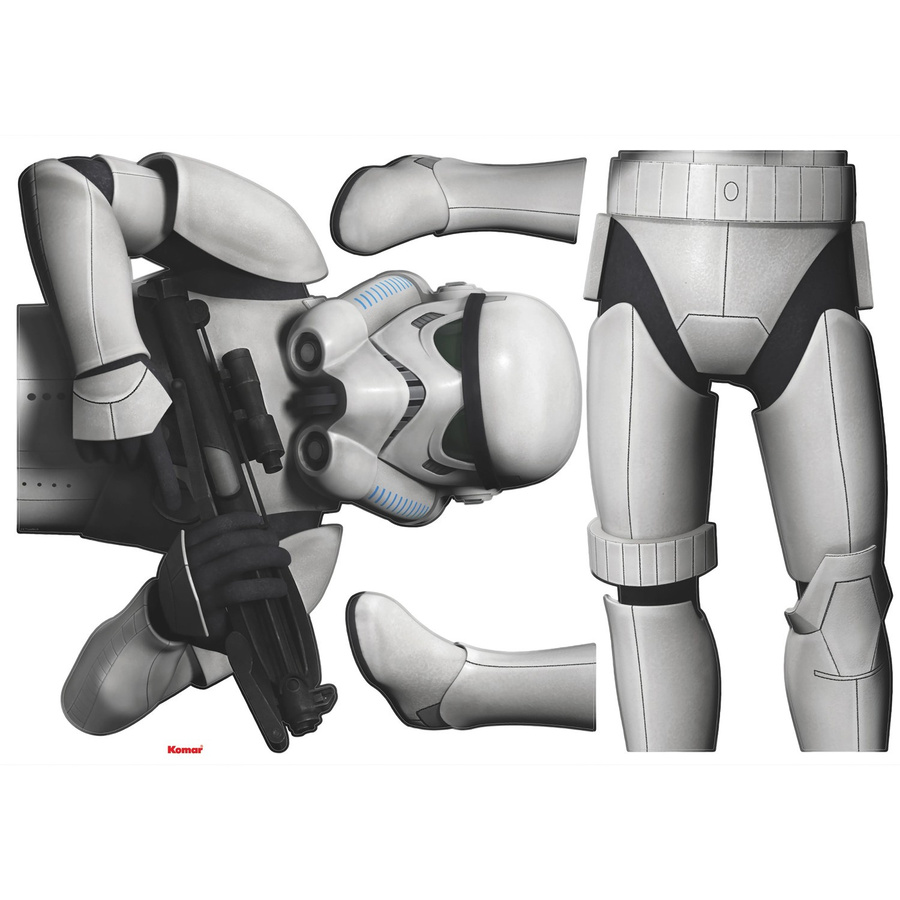 KOMAR Star Wars Stormtrooper Dekosticker Selbstklebefolie, B/H: 100 x 70 cm, bunt - Bild 2
