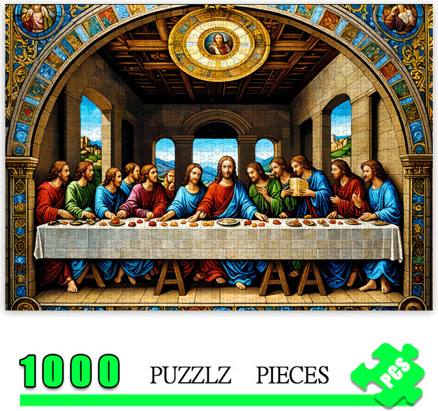 Leonardo Letztes Abendmahl, Puzzle, 1.000 Teile - Bild 1