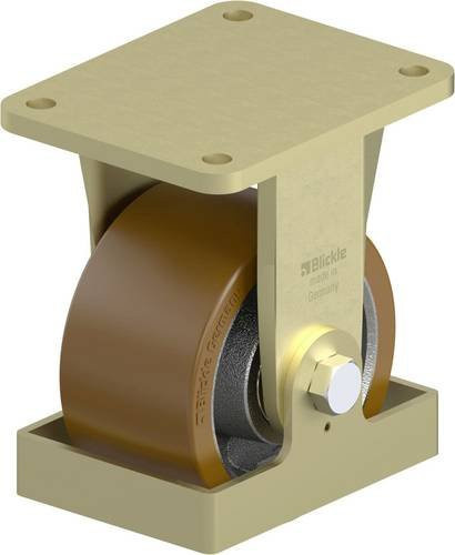 Blickle Schwerlast-Bockrolle BS-GB 154K-FS in Silber mit 150 mm Rad-Durchmesser und 1200 kg Tragfähigkeit - Bild 1