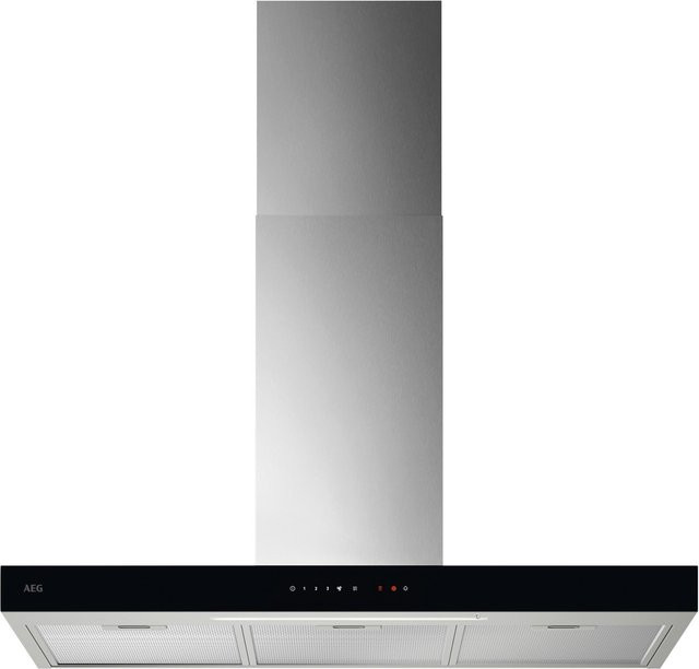 AEG Kamin-Dunstabzugshaube GB67D91HL in Schwarz/Edelstahl mit LED-Display - Bild 1