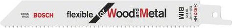 Bosch Säbelsägeblatt S 922 HF Bimetal für Holz und Metall, 5er-Pack, Farbe: Silber - Bild 1