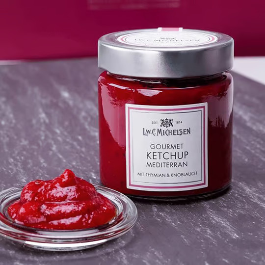 L.W.C. Michelsen Gourmet-Ketchup Thymian und Knoblauch 185 g - Bild 2