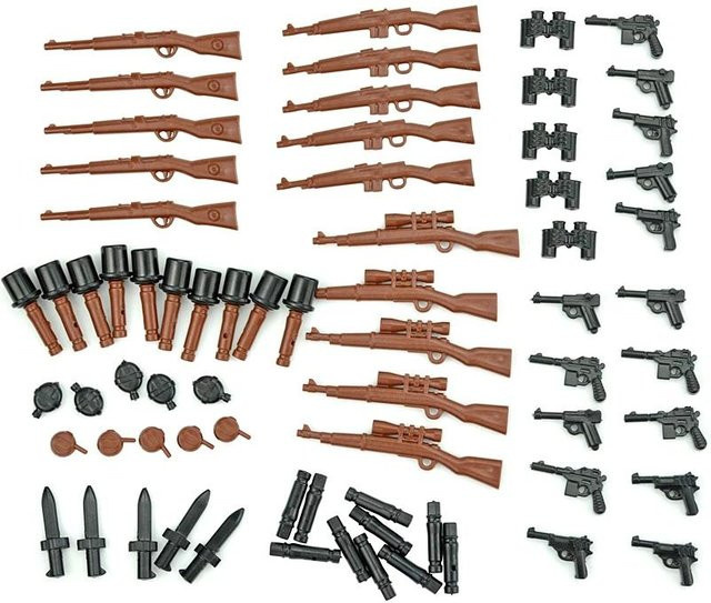 Linyi toy car WK2 Militär Swat Waffen Ziegel, 20-teiliges Set, ab 6 Jahren - Bild 1