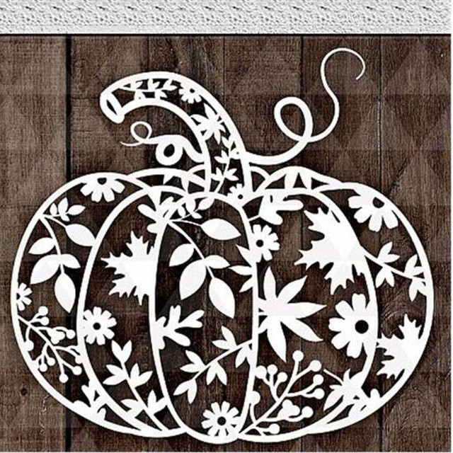 Metall-Stanzform Kürbis für DIY Scrapbooking und Papierbasteln - Bild 1