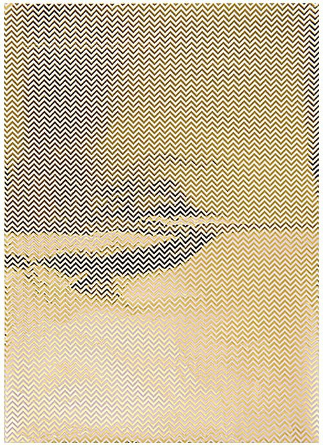 Rico Design Paper Patch Zickzack Papier in Gold mit Hot Foil Effekt, B: 30 cm, H: 42 cm - Bild 1