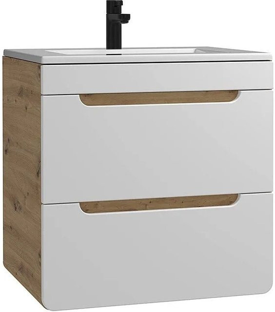 Einzelwaschtisch Aruba von Vente-unique in Weiß, Breite: 60 cm - Bild 1