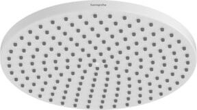 Hansgrohe Raindance S 1jet Kopfbrause in Mattweiß, Durchmesser: 24 cm, Wandmontage, Rund - Bild 1