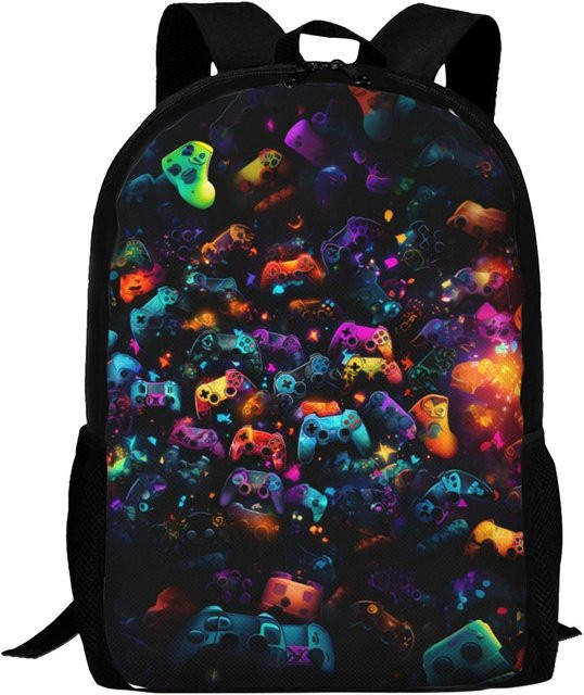 Multifunktionaler Laptop Rucksack von Fancy Style Studio, wasserdichter Business-Computer-Rucksack für Schule, Arbeit und Wandern, Multicolor, One Size - Bild 1