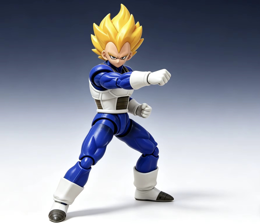 Bandai Dragon Ball Actionfigur Super Saiyan Goku und Vegeta Modell als Desktop-Dekoration - Bild 2