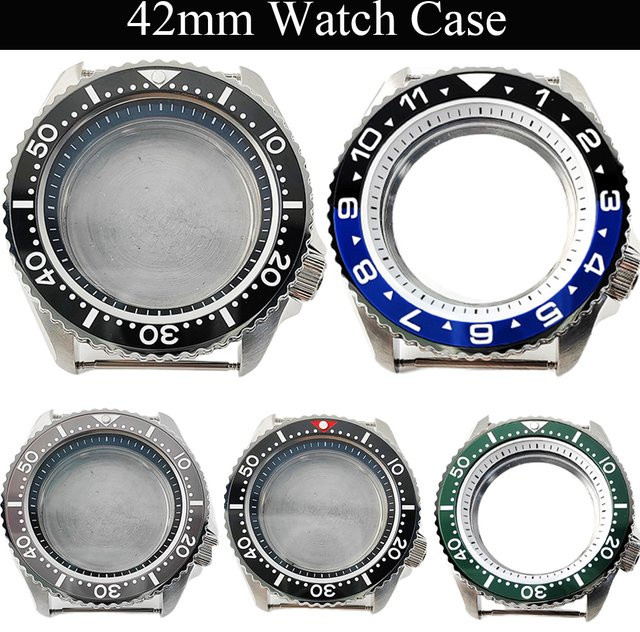 miuksi Uhrengehäuse Keramik, 42 mm, 316L Edelstahl, Saphirglas, Unisex - Bild 1