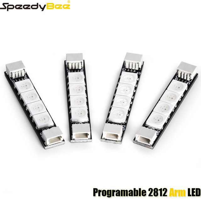 SpeedyBee 2812-Arm-LED-Licht, RGB, 4-teiliges Set, Bunt / Mehrfarbig - Bild 1