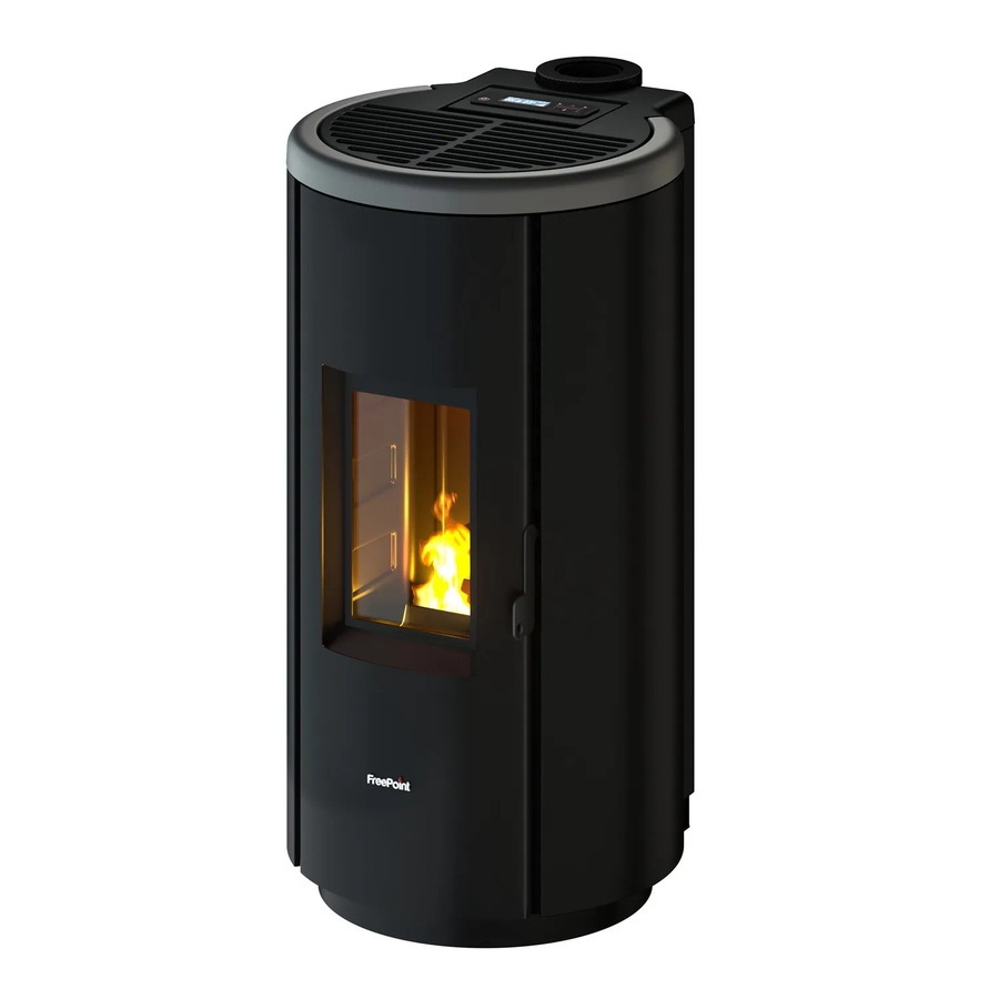 FreePoint Pelletofen Chrome 7 in Titangrau mit 7 kW Leistung und WLAN-Funktion - Bild 2