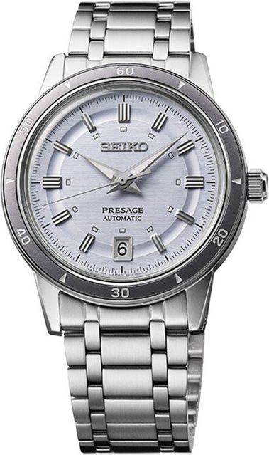 Seiko Armbanduhr Automatik, Edelstahl, Blau, Herren, 39,50 mm, 5 ATM - Bild 1