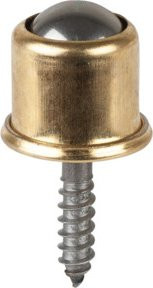 BS Kugelrolle E35.019 aus verzinktem Stahl in Gold, Durchmesser: 19 mm - Bild 1
