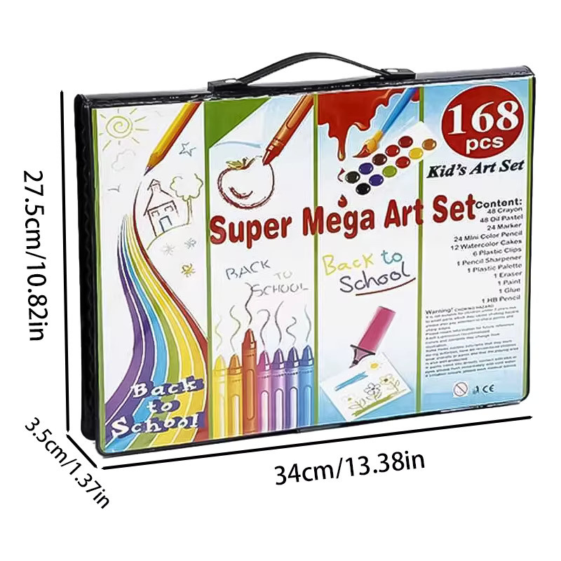 Multicolour Malutensilien-Set für Kinder mit Aquarellfarben, Pinseln, Farbstiften und Stifthalter zum Skizzieren - Bild 3
