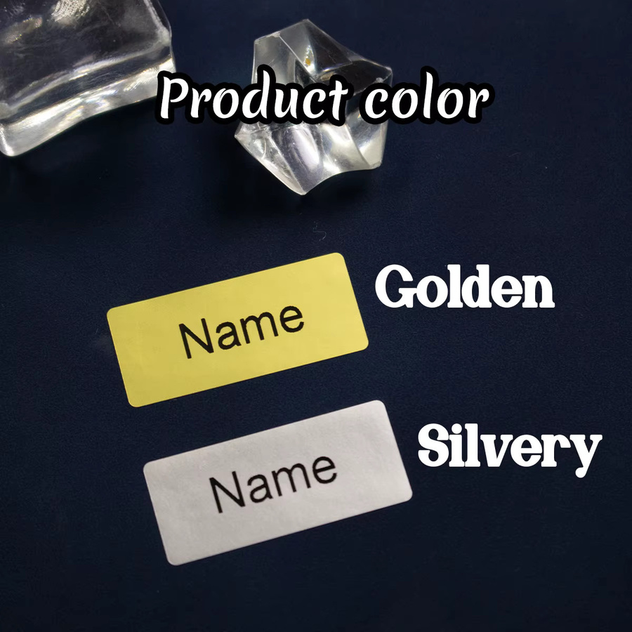 Personalisierte Namensaufkleber in Gold für Kinder und Kita, individuelle Etiketten aus Papier als anpassbare Geschenke - Bild 3
